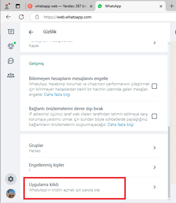 WhatsApp web
