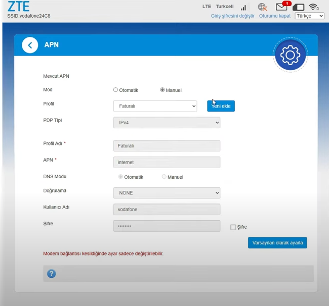 ZTE MF255V Tüm Operatörler İçin Kurulum Ekran goruntusu 2024 12 16 103318 - ZTE MF255V Tüm Operatörler İçin Kurulum