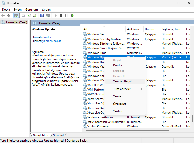 8 - Windows Update'in Takılması Sorunu Nasıl Çözülür ?