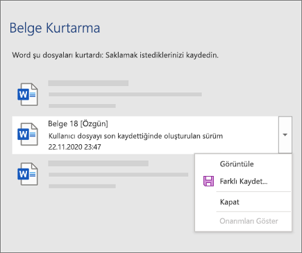 Outlook Silinen Bir Öğe veya Klasör Kurtarma