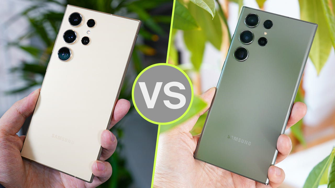 Samsung Galaxy S24 ile S23 arasındaki temel farkları karşılaştıran detaylı bir görsel.