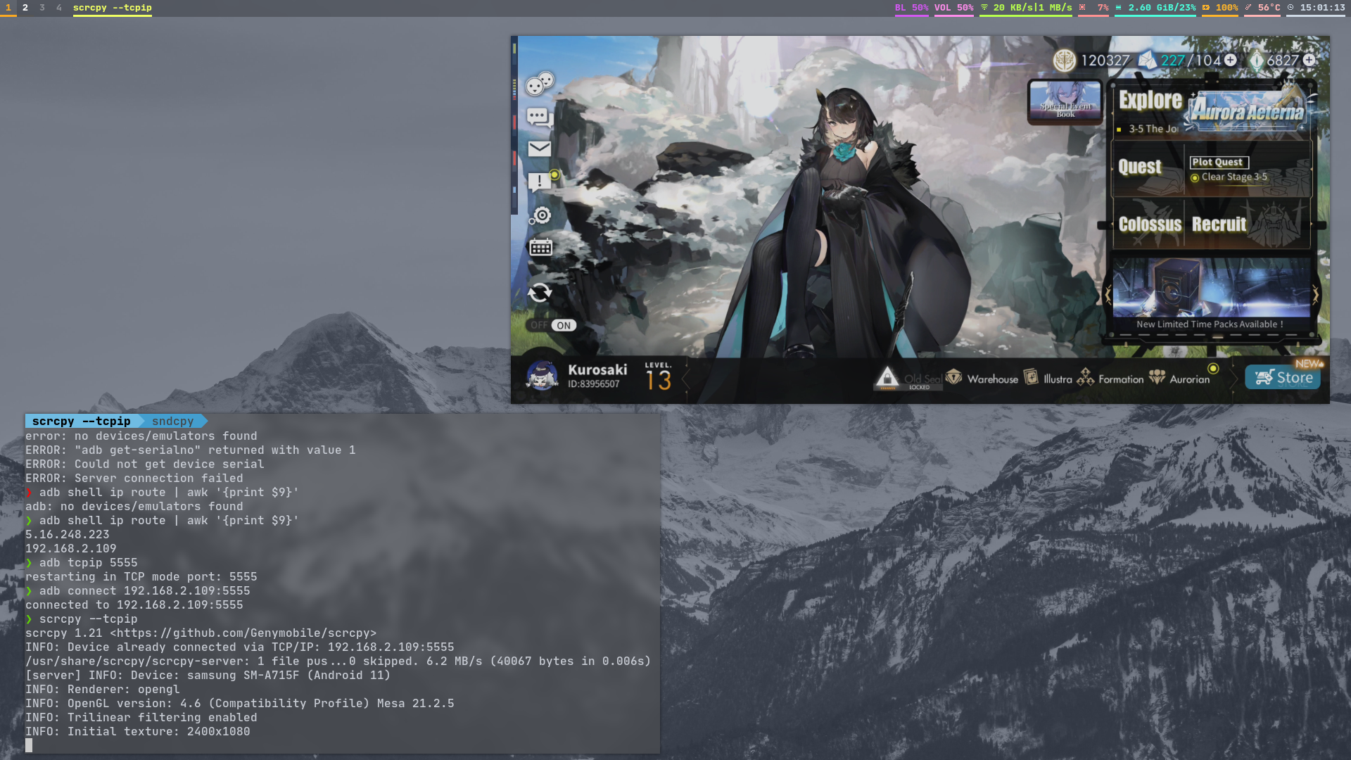 Sndcpy Nasıl Kullanılır? Sndcpy kullanırken dikkat edilmesi gereken önemli noktaların vurgulandığı bir açıklama ekranı.