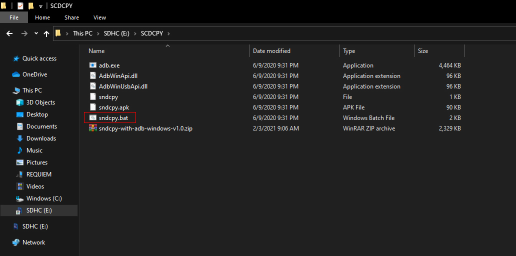 Sndcpy Nasıl Kullanılır? Sndcpy'nin nasıl kullanılacağına dair bir ekran görüntüsü ve adım adım açıklama.