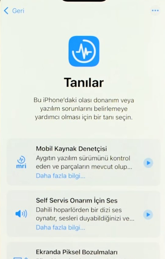 İphone telefonu tamir modu