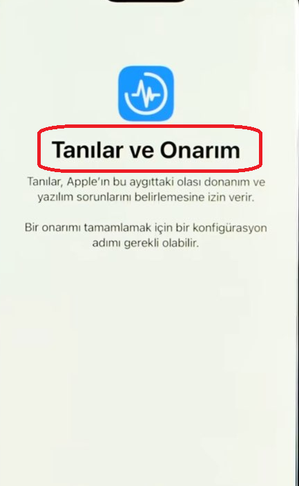İphone telefonu tamir modu