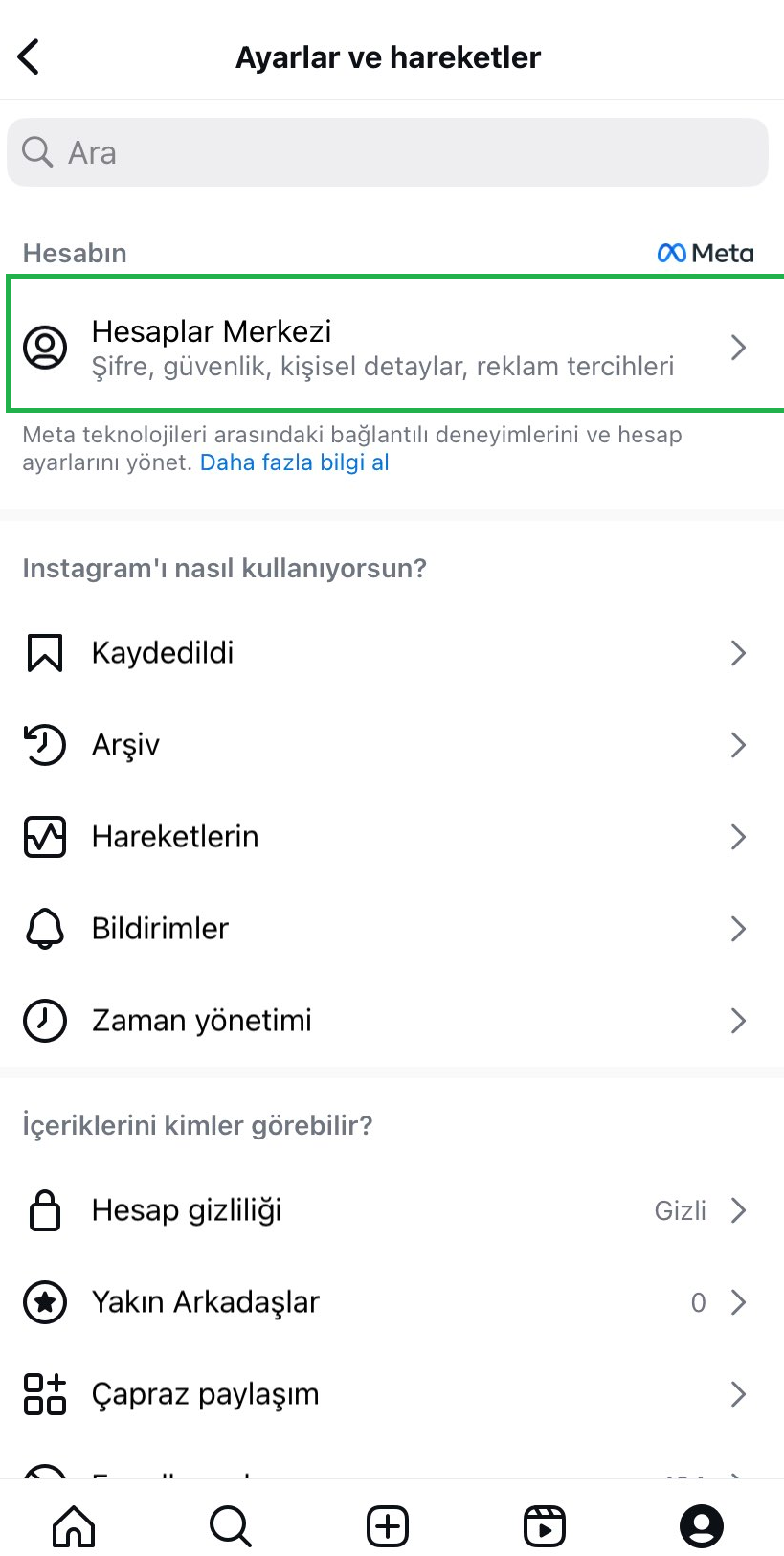 İnstagram takip isteğini bekletenleri görme