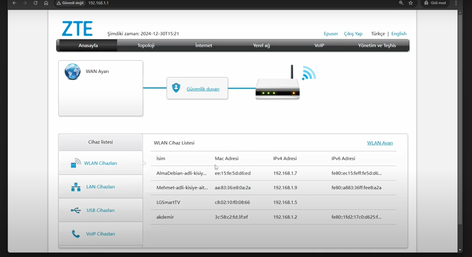 ZTE F6600 Modemde MAC Filtreleme Nasıl Yapılır mac filtreleme modemden yapamıyorum