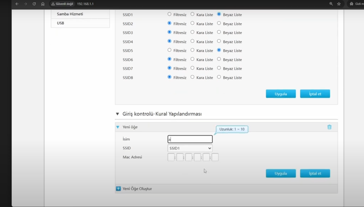 ZTE F6600 Modemde MAC Filtreleme Nasıl Yapılır ZTE F6600 Modemde MAC Filtreleme Açamıyorum.