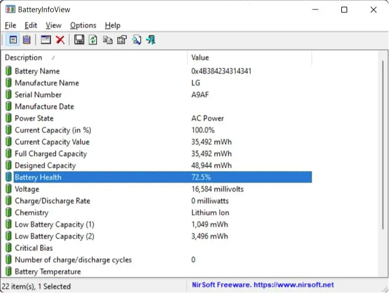 Laptop Bilgisayar Pil Sağlığı Öğrenme Bilgisayar Pil Sağlığı Öğrenme Laptop
