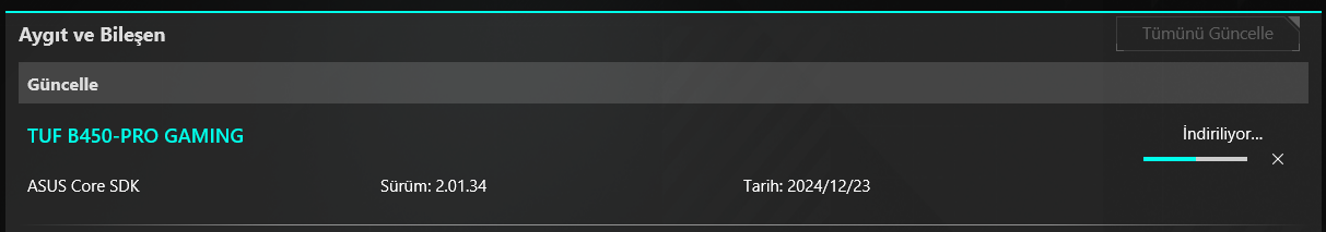 ASUS Armoury Crate ile BIOS Güncelleme