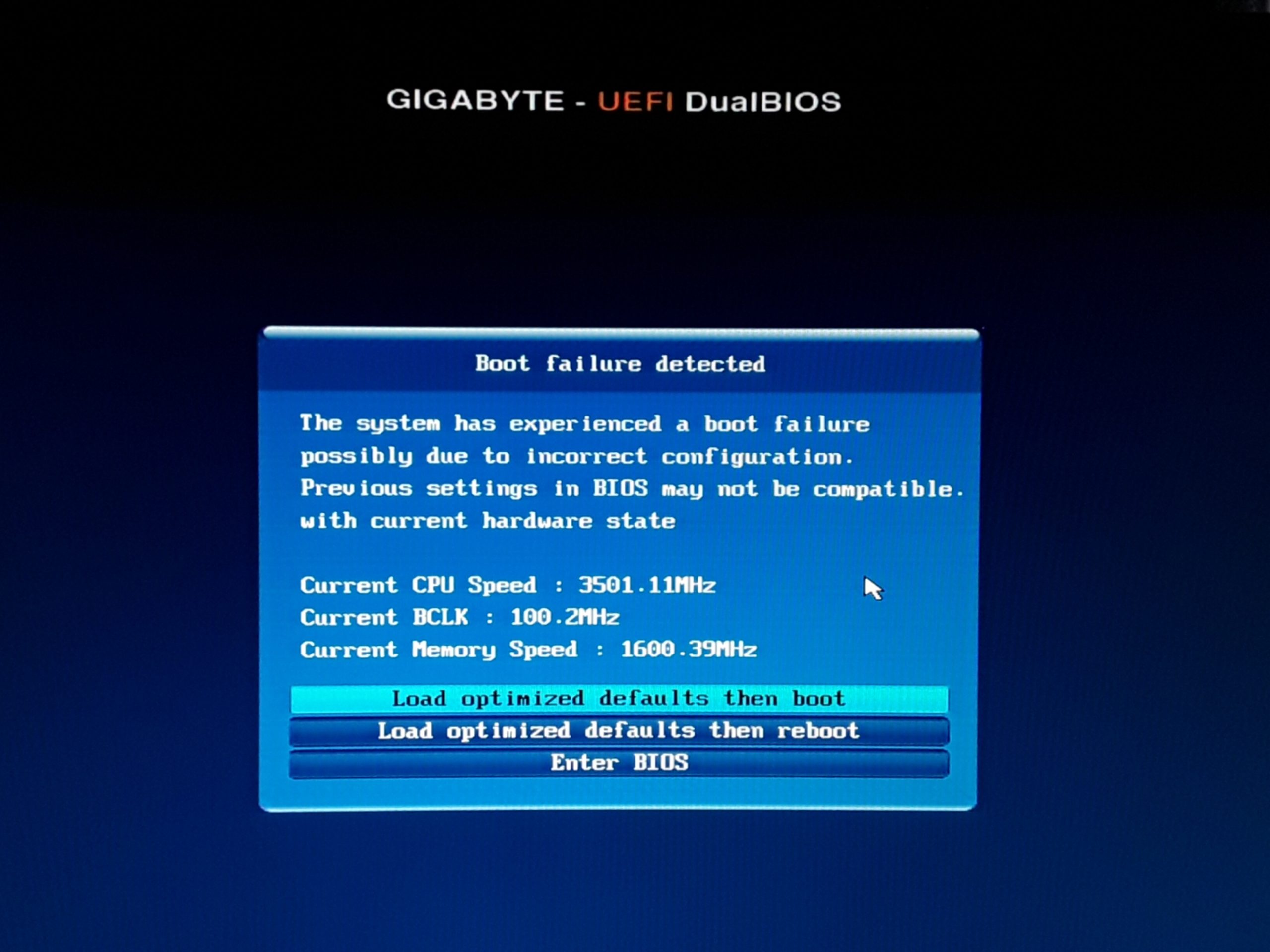 RAM MHz Değerlerini Ayarlarken Boot Failure Detected Hatası RAM MHz Değerlerini Ayarlarken Boot Failure Detected Hatası