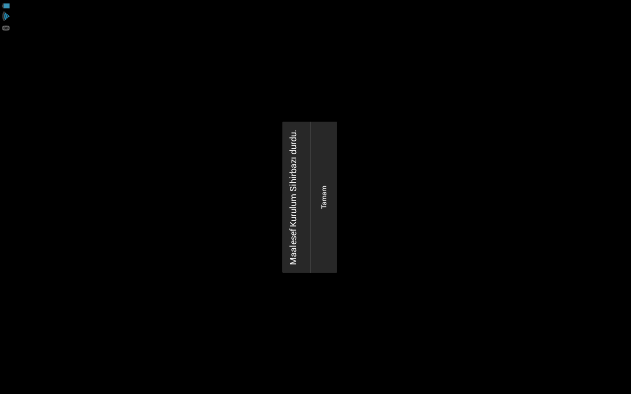 Launcher uygulamasının durduğunu gösteren bir hata mesajı ekran görüntüsü.