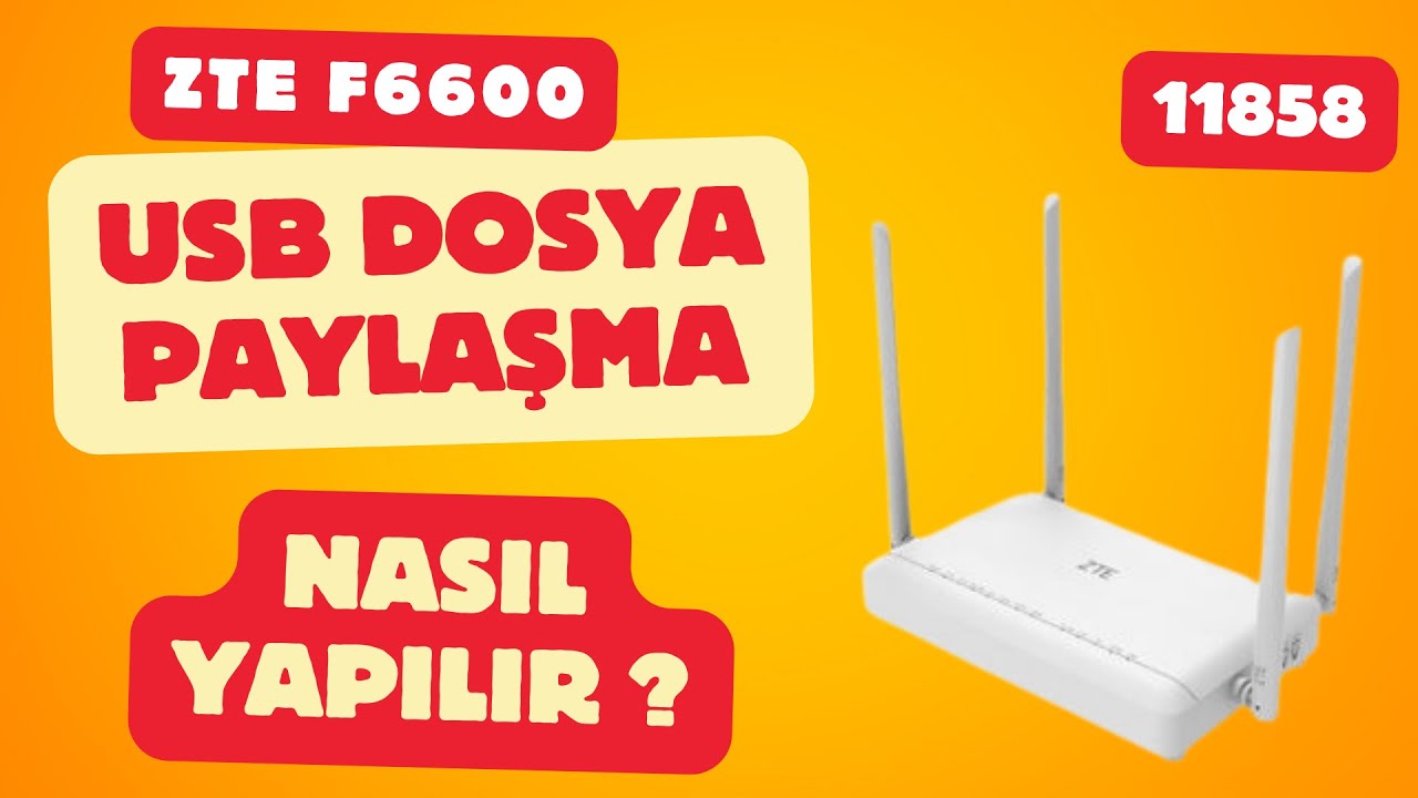 ZTE F6600 Modemde Dosya Paylaşımı