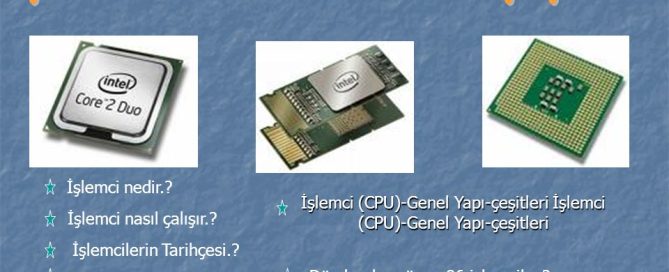 slide 1 - İşlemci Türleri ve Özellikleri Neler