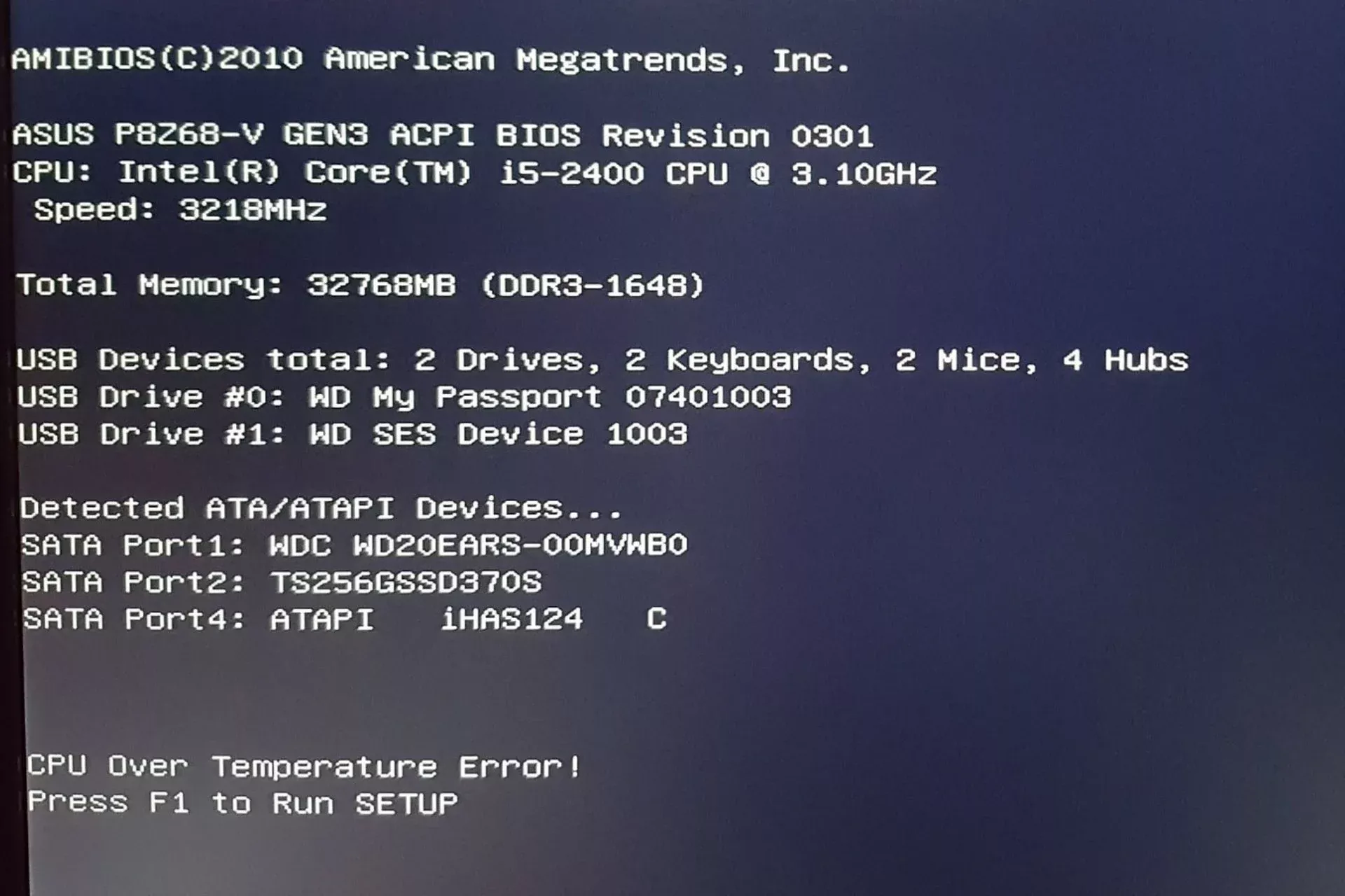 Bilgisayarı Kapatınca CPU Over Temperature Hatası