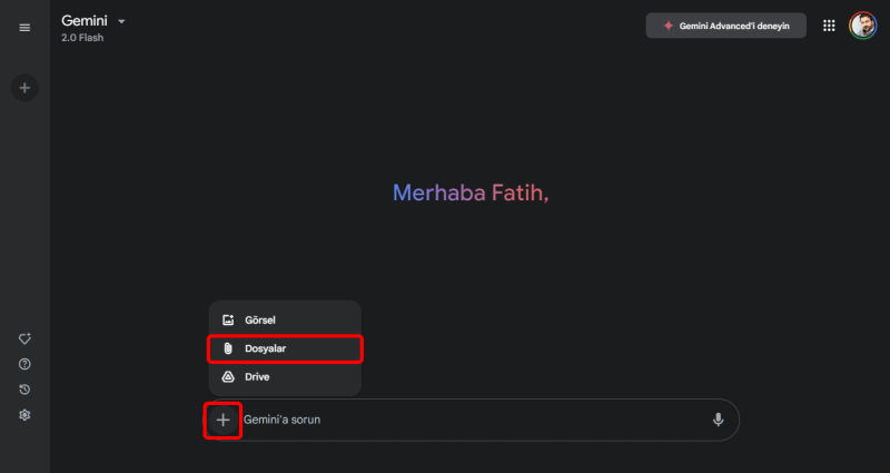 Gemini Ücretsiz Belge Yükleme Nasıl Çalışır?