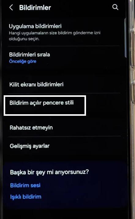 Android telefonda renkli bildirim alma