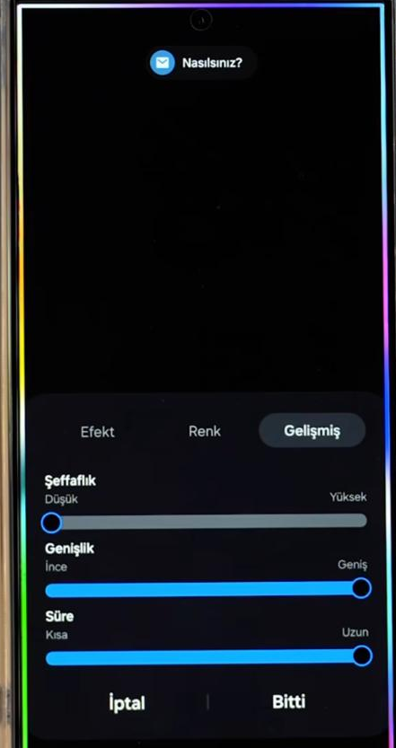 Android telefonda renkli bildirim alma adımları nelerdir ?