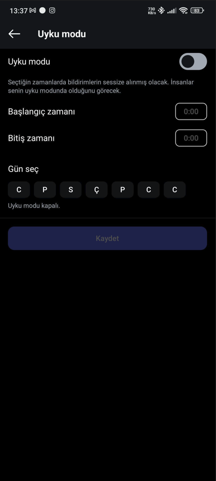Instagram Uyku Modu Nedir