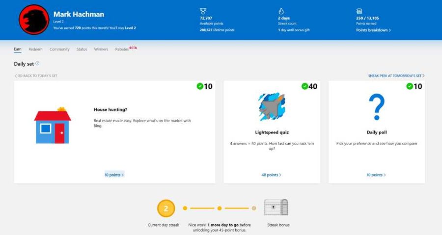 Microsoft Rewards Puan Vermiyor Sorunu