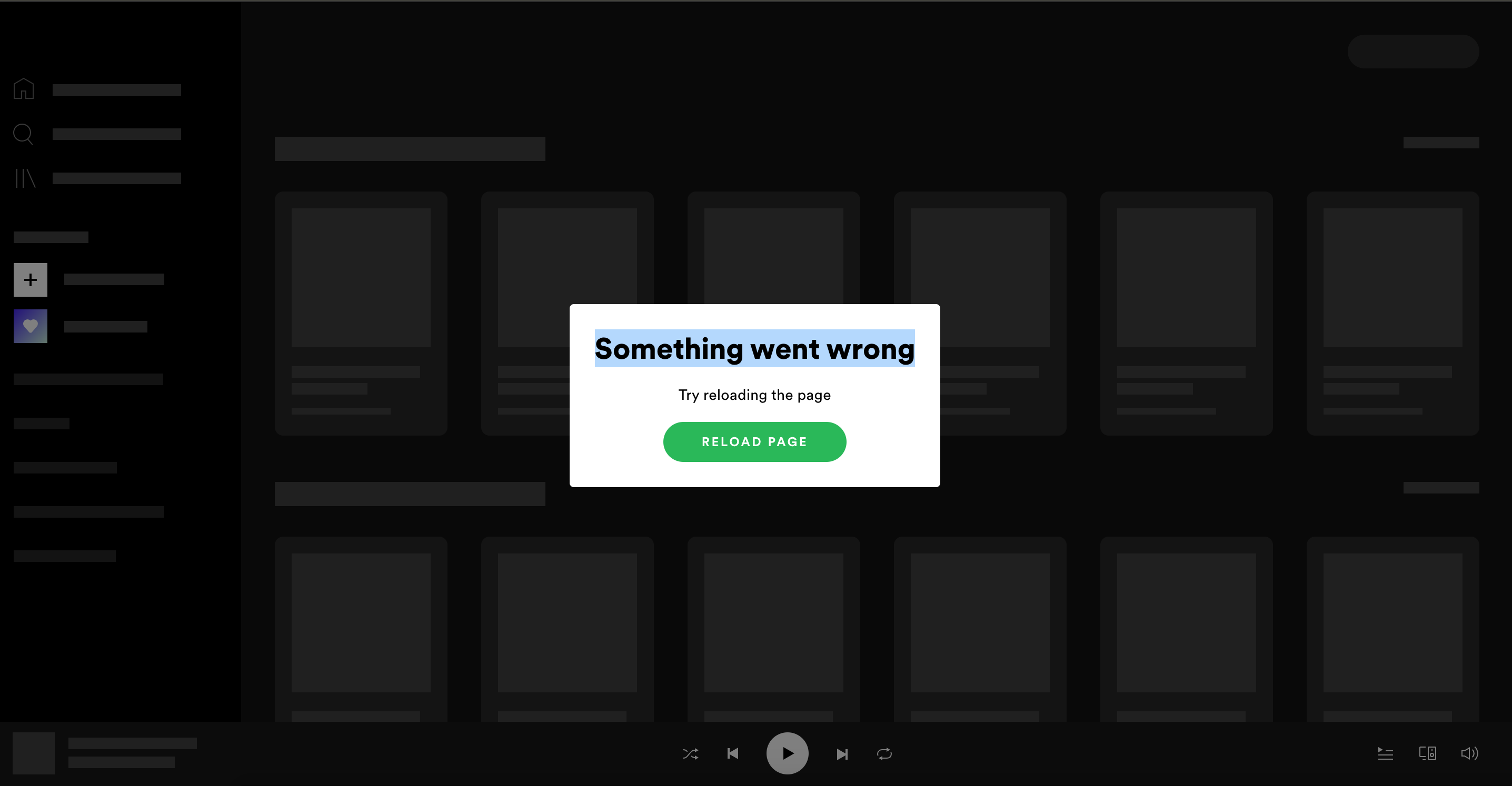 Spotify'da Bir Şeyler Ters Gitti Hatası Spotify uygulamasında abonelik planı bilgilerini görüntüleme ekranı.