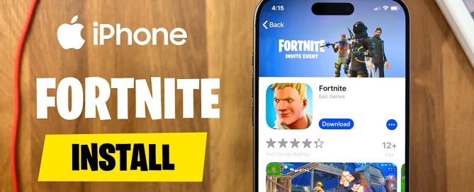 Fortnite iOS'a Nasıl İndirilir Fortnite'ın iOS cihazlarda nasıl indirileceğini adım adım gösteren bir infografik.