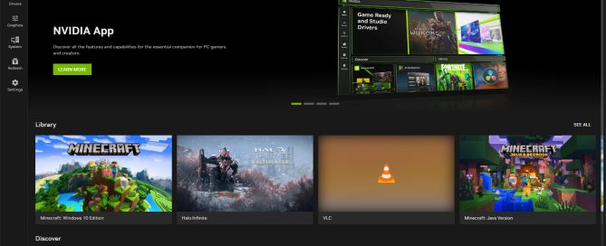 Nvidia ekran kartı performans düşüşü yaşayan bir bilgisayarın ekranı.