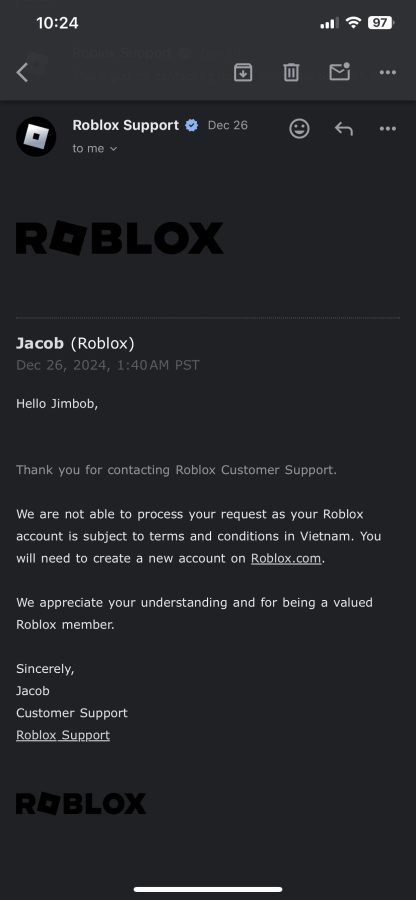 Roblox Ülkende Yeni Uygulama Bulundu Hatası Roblox destek ekibiyle iletişime geçmek için doldurulması gereken destek formu ekran görüntüsü.