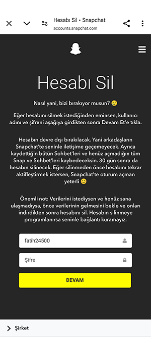 Snapchat Hesabı Kalıcı Olarak Nasıl Silinir Snapchat Hesabı Kalıcı Olarak Nasıl Silinir