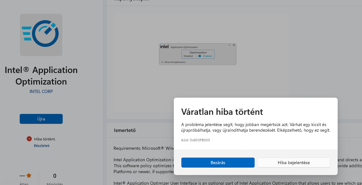 Intel Apo Açılmıyor Sorunu