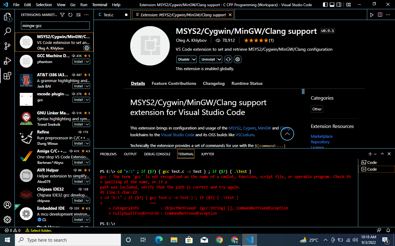 Windows'ta MinGW ve GCC kurulumu sırasında 'gcc' komutunun tanınmaması hatasının çözümü için sistem