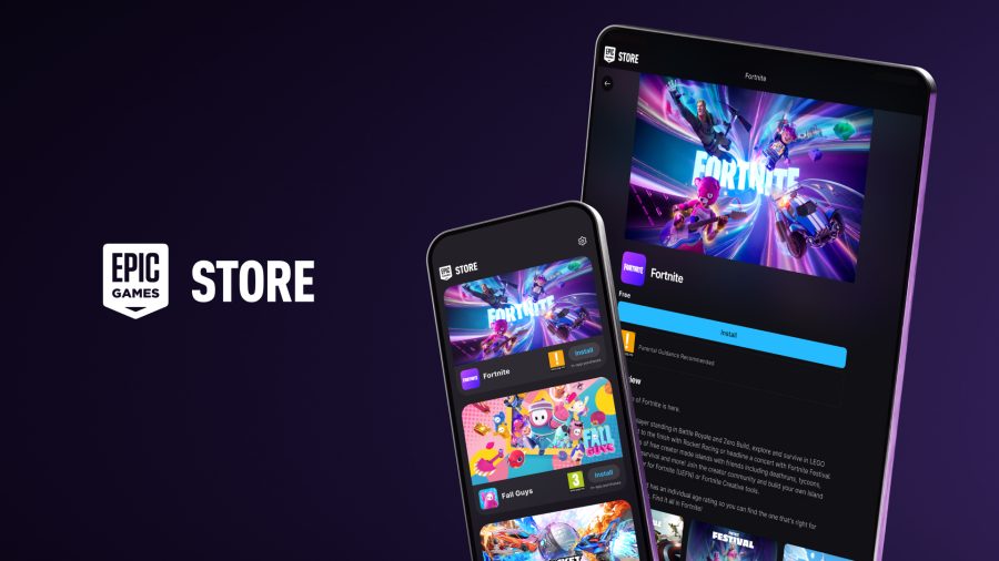 Epic Games uygulamasını iOS cihazınıza indirme süreci, adım adım açıklanmış ve görsel olarak gösterilmiştir.