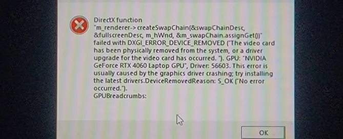Laptopta GPU çıkarıldığı hatası, ekran kartının sistem tarafından tanınmadığını belirten bir hata mesajıdır.