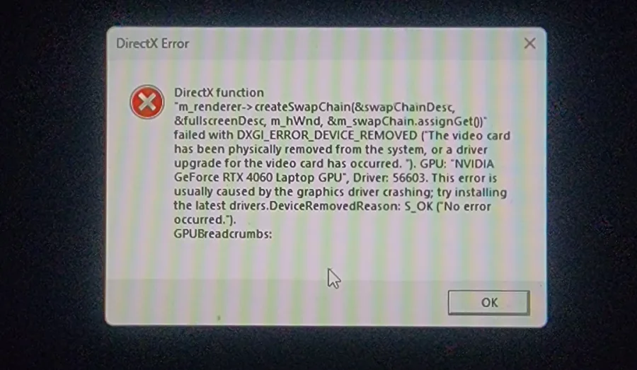 Laptopta GPU çıkarıldığı hatası, ekran kartının sistem tarafından tanınmadığını belirten bir hata mesajıdır.