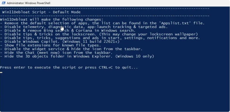 Windows 11 Debloat Nasıl Yapılır