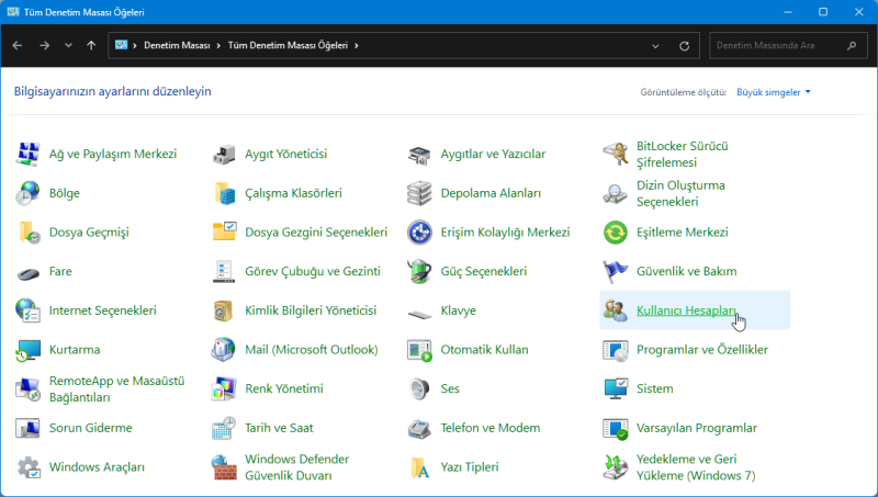 Windows 11 Kullanıcı Hesabı Kaldırma