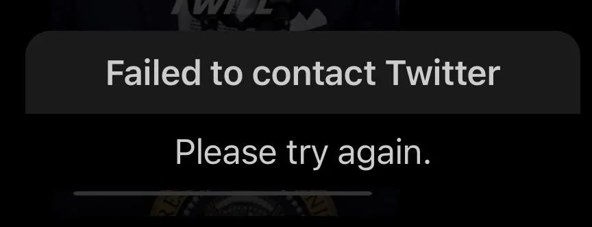 Twitter Sohbet Odası Alınamıyor Hatası Twitter destek ekibiyle iletişime geçmek için kullanıcıyı yönlendiren bir görsel.
