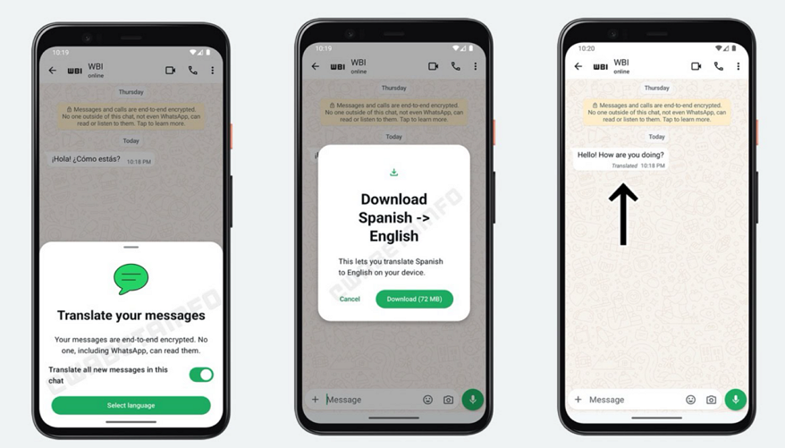 WhatsApp Otomatik Ceviri Ozelligi Geliyor 3 - WhatsApp Otomatik Çeviri Özelliği Geliyor