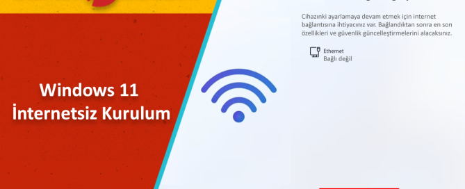 Windows 11 İnternetsiz Kurulum Nasıl Yapılır