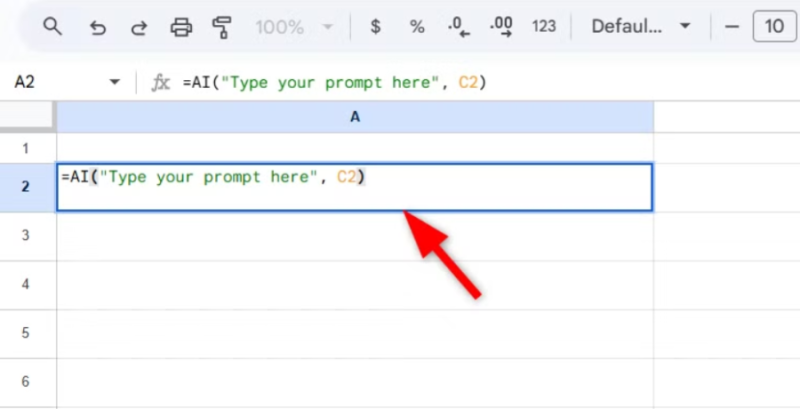 Google E-Tablolar'da AI İşlevi Nasıl Kullanılır Adımlar