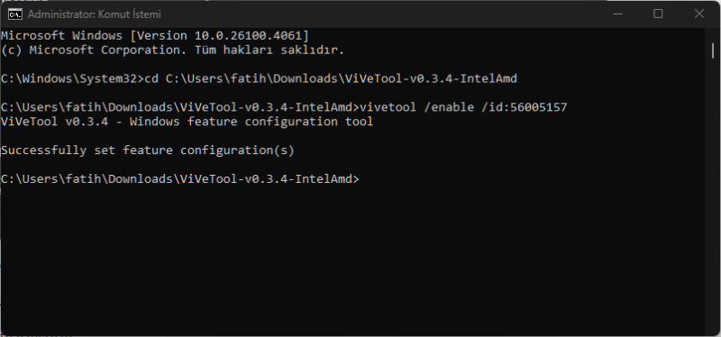 Windows 11 Gelişmiş Ayarlar Nasıl Etkinleştirilir