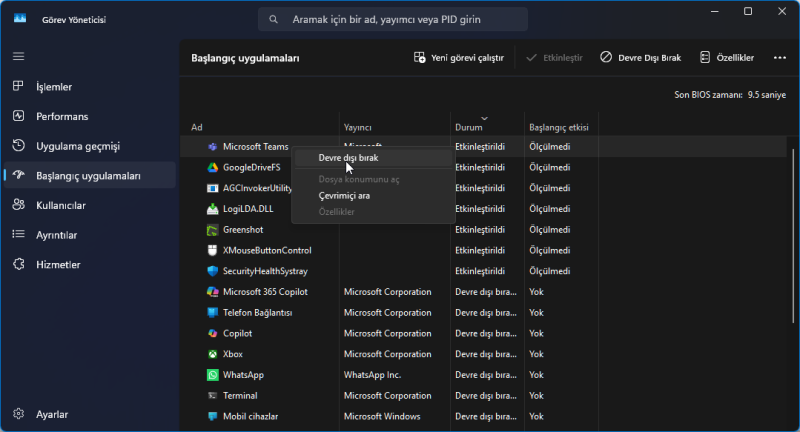 Windows 11 Yüksek RAM Kullanımı