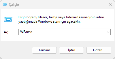Bir Programın İnternet Bağlantısını Engelleme