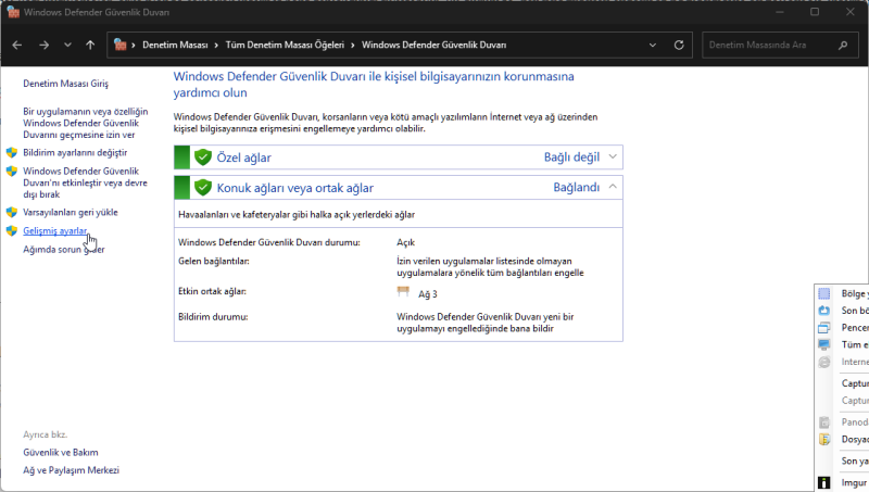 Bir Programın İnternet Bağlantısını Engelleme