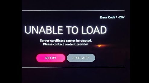 TV Error Code 202 Hatası Veriyor hatası alıyorum