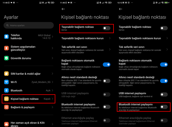 Android ve iPhone Wi-Fi Paylaşımı Nasıl Yapılır? Android Bluetooth ile İnternet Paylaşma