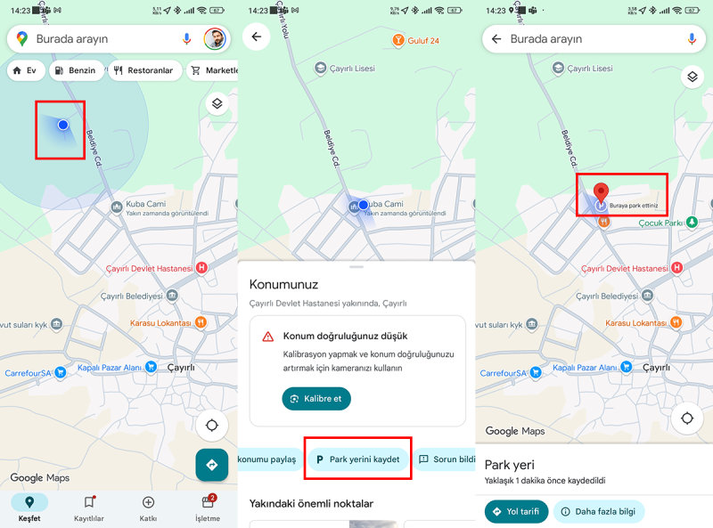 Araç Yerini Telefondan Görme