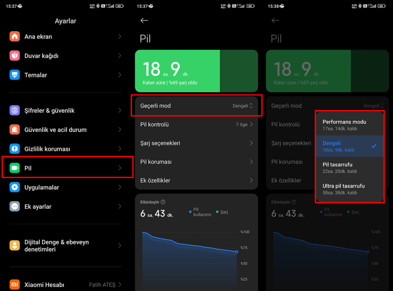 Android Telefonlarda Pil Ömrünü Uzatmak için Güç Tasarrufu Modunu Devreye Alma