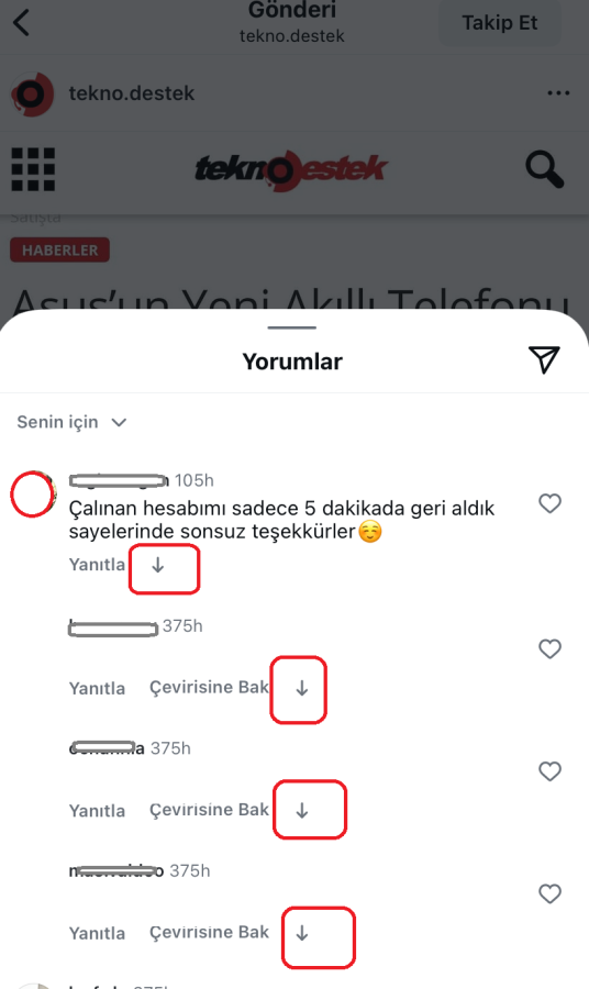 Instagram Dislike özelliği
