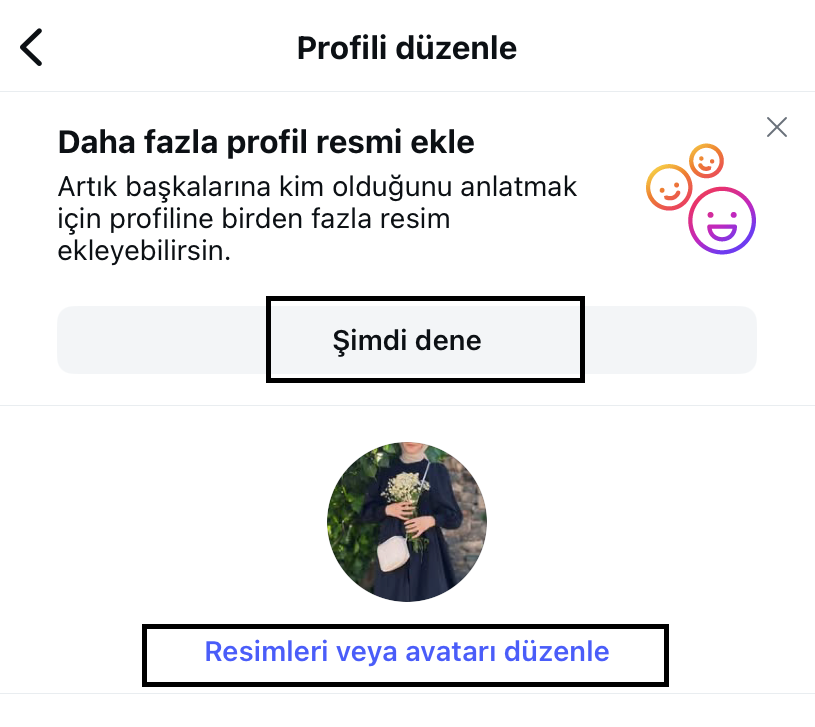 Instagramda birden fazla profil resmi ekleme